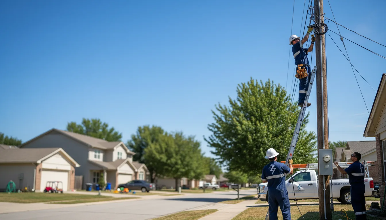 Residential electrician providing installation services in Catawba, WI